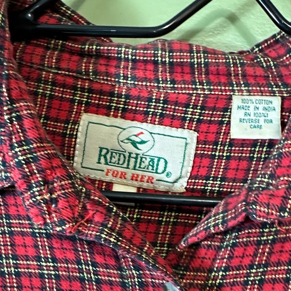 Vintage 100% cotton super soft flannel button down shirt readhead XL - Picture 2 of 8